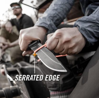 Picture of Gerber Gear Strongarm - Fixed Blade Tactical Knife for Survival Gear - Black, Serrated Edge