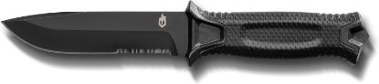 Picture of Gerber Gear Strongarm - Fixed Blade Tactical Knife for Survival Gear - Black, Serrated Edge
