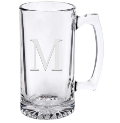 Picture of 26.5oz. Personalized Engraved Glass Sports Mugs with Handle