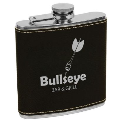 Picture of Leatherette Stainless Steel Flask 6oz.