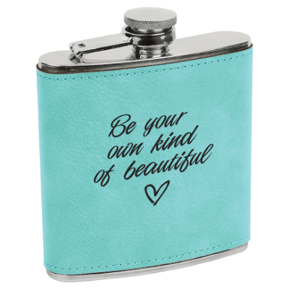Picture of Leatherette Stainless Steel Flask 6oz.