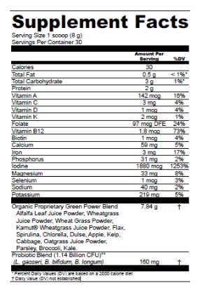 Picture of Organic Green Power by NutraRelief