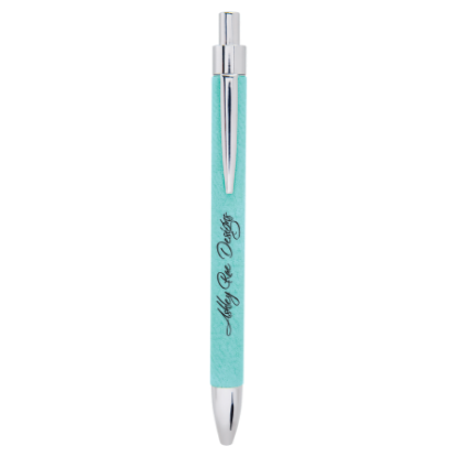 Picture of Personalized Leatherette Pen with matching sleeve