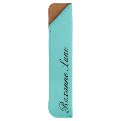 Picture of Personalized Leatherette Pen with matching sleeve
