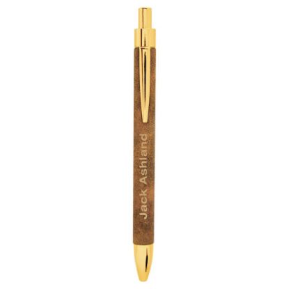 Picture of Personalized Leatherette Pen with matching sleeve