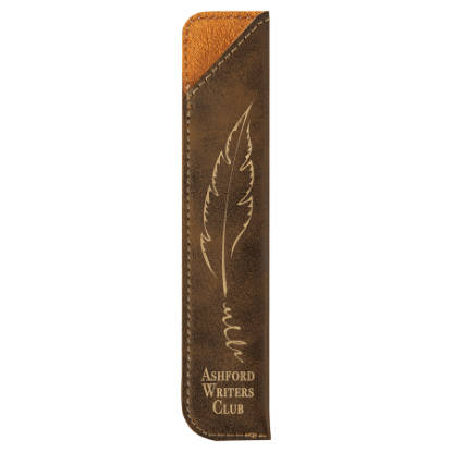 Picture of Personalized Leatherette Pen with matching sleeve