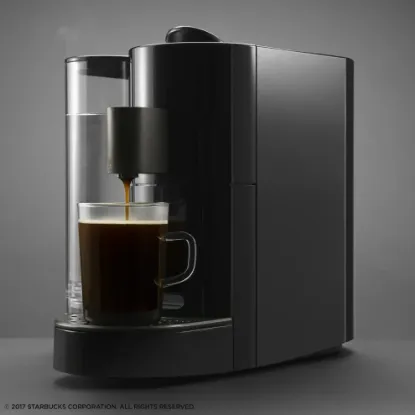 Picture of Starbucks Verismo System Coffee and Espresso Single Serve Brewer Black