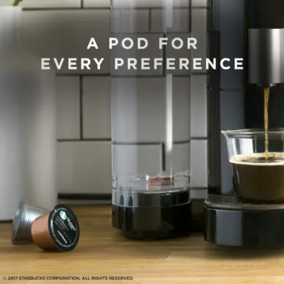 Picture of Starbucks Verismo System Coffee and Espresso Single Serve Brewer Black