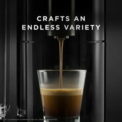 Picture of Starbucks Verismo System Coffee and Espresso Single Serve Brewer Black