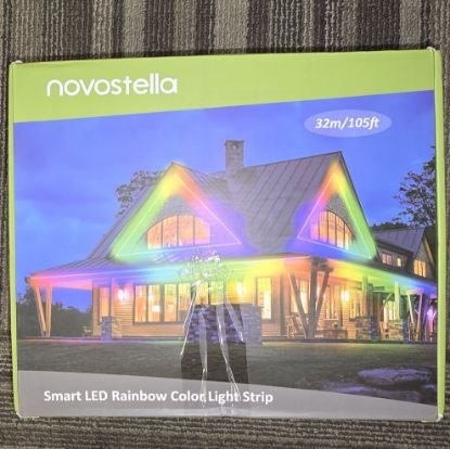 Picture of NOVOSTELLA Rope Lights Outdoor, Rainbow Color WiFi 105 FT