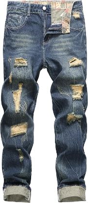 Picture of MZNBURAM Men's Non-Stretch Regular Fit Straight-Leg Denim SIZE 38