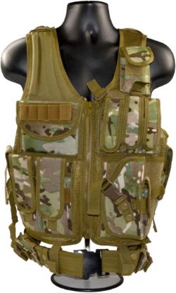 Picture of Tactical Vest Earthy Yellow, 100% Dacron/Polyester