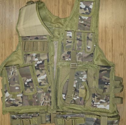Picture of Tactical Vest Earthy Yellow, 100% Dacron/Polyester