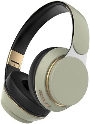 Picture of Wireless Headphone Bluetooth Over Ear Foldable Stereo Headsets XBASS (Green)
