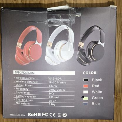 Picture of Wireless Headphone Bluetooth Over Ear Foldable Stereo Headsets XBASS (Green)