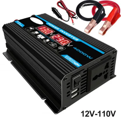 Picture of 4000W Power Inverter Dc 12V To Ac 220V Car Sine Wave Converter Dual Usb