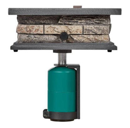 Picture of Envirostone 14 in. W 15000 Btu Envirostone Brown (MGO)Propane Outdoor Fire Pit with Lava Rocks