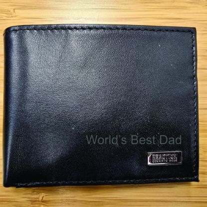 Picture of Kenneth Cole REACTION Men's Genuine Leather Bifold Wallet Black