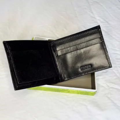 Picture of Kenneth Cole REACTION Men's Genuine Leather Bifold Wallet Black