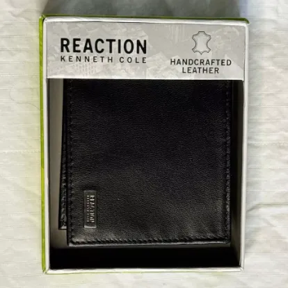 Picture of Kenneth Cole REACTION Men's Genuine Leather Bifold Wallet Black
