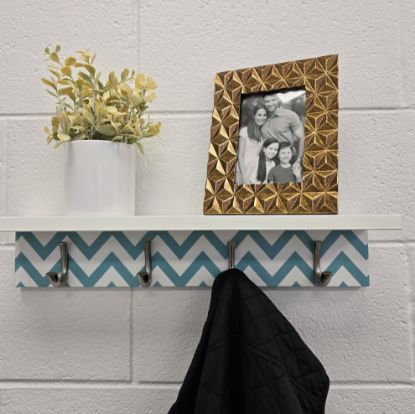 Picture of Chevron Coat Rack/Shelf 20"