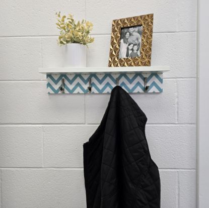 Picture of Chevron Coat Rack/Shelf 20"