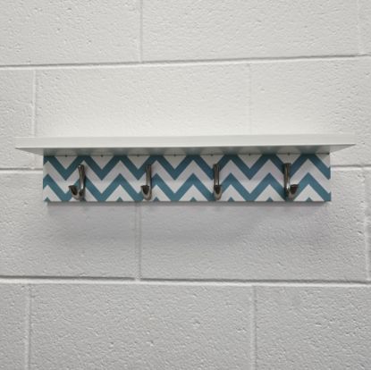 Picture of Chevron Coat Rack/Shelf 20"