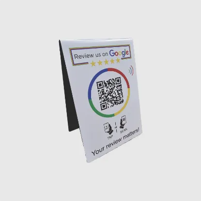 Picture of NFC Google Review 2 Sided Table Tents