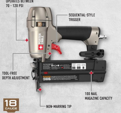 Picture of 18-Gauge Pneumatic Brad Nailer Kit