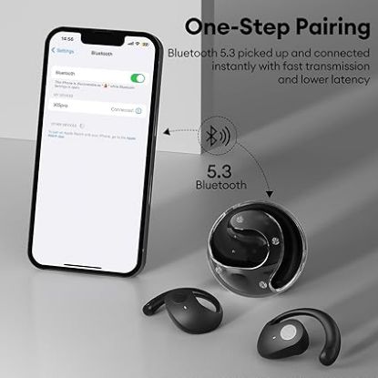 Picture of HY-T26 Headphones for Sports Open Ear Headphones t26 x15 Earbuds Wireless Bluetooth IPX4 Waterproof (Black) - copy