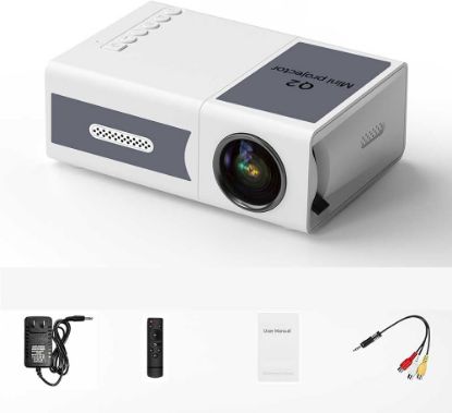 Picture of Mini Projector,1080P Full HD Portable Outdoor Home Theater Movie Projector,Kids Gift