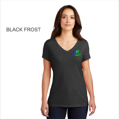 Picture of "Get Paid To Shop" District ® Perfect Tri ® Tee - Ladies V Neck