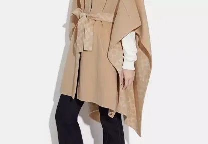 Picture of Double Face Wool Cape by Coach