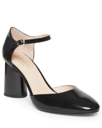 Picture of Womens Kate Spade New York Serene Leather Block-Heel Pumps-Size 7M