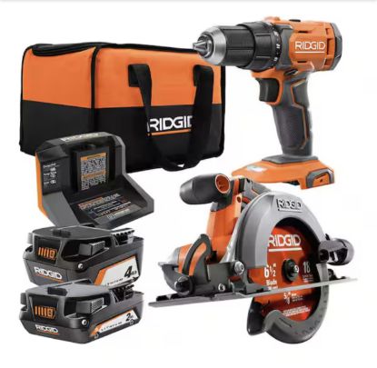 Picture of RIDGID 18V Cordless 1/2 in. Drill/Driver and 6-1/2 in. Circular Saw Combo Kit