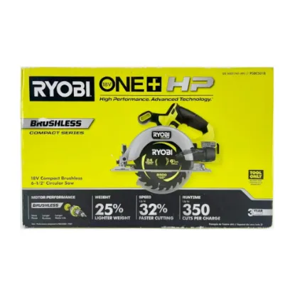 Picture of ONE+ HP 18-Volt Brushless Cordless Compact 6-1/2 in. Circular Saw - TOOL ONLY-MISSING BLADE