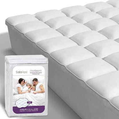 Picture of SafeRest CloudGuard - Queen Size Hybrid Mattress Protector & Pad (Extra Padded)