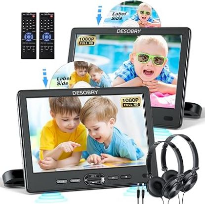 Picture of Car DVD Player Dual Screen with Headrest Mount-***MINOR COSMETIC SCRATCHES***