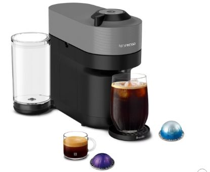 Picture of Nespresso Vertuo Pop+ Combination Espresso and Coffee Maker - Dark Gray