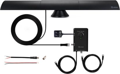 Picture of ANTOP AT-500SBS Black HD Smart BAR Amplified Indoor HDTV＆FM Antenna with 80-Mile Range