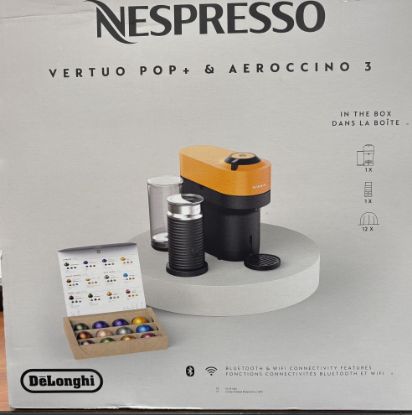 Picture of Nespresso Vertuo Pop+ Combination Espresso and Coffee Maker with Milk Frother-Color Mango