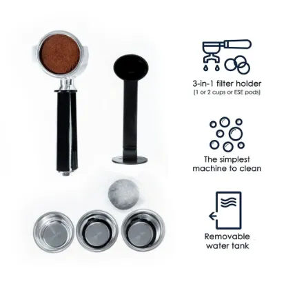 Picture of DeLonghi 15 Bar Stainless Steel Espresso and Cappuccino Machine with Premium Adjustable Frother