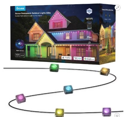 Picture of Govee 100ft RGBICW Black Permanent Outdoor Lights Elite