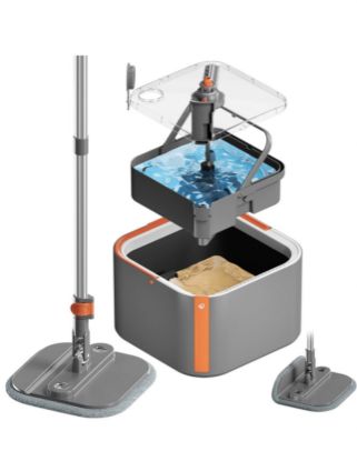 Picture of Upgraded Spin Mop and Bucket Set-Dark Gray