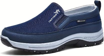 Picture of Men's Slip-on Sneaker Loafers-Blue-Size 10-11