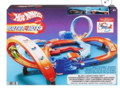Picture of Hot Wheels Ultra Hots Blast Launch Face-Off Track Set with 2 1:64 Scale Toy Cars