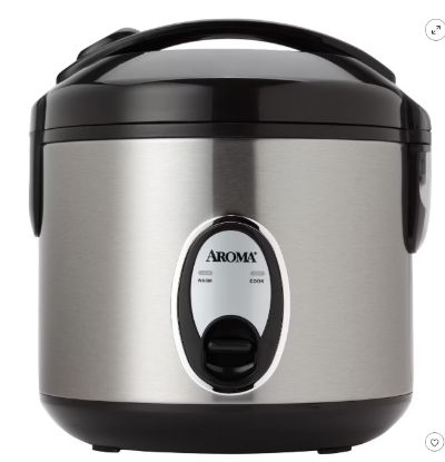 Picture of Aroma 8 Cup Rice Cooker Stainless Steel ARC-904SB