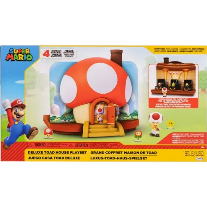 Picture of World of Nintendo Super Mario Deluxe Toad House Playset