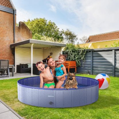 Picture of Funyole 47" Foldable Dog Pool-Blue/Gray