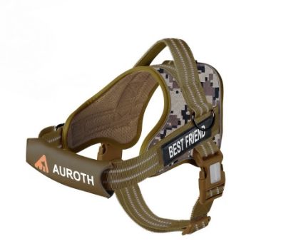 Picture of AUROTH Dog Harness-XL-Army Yellow